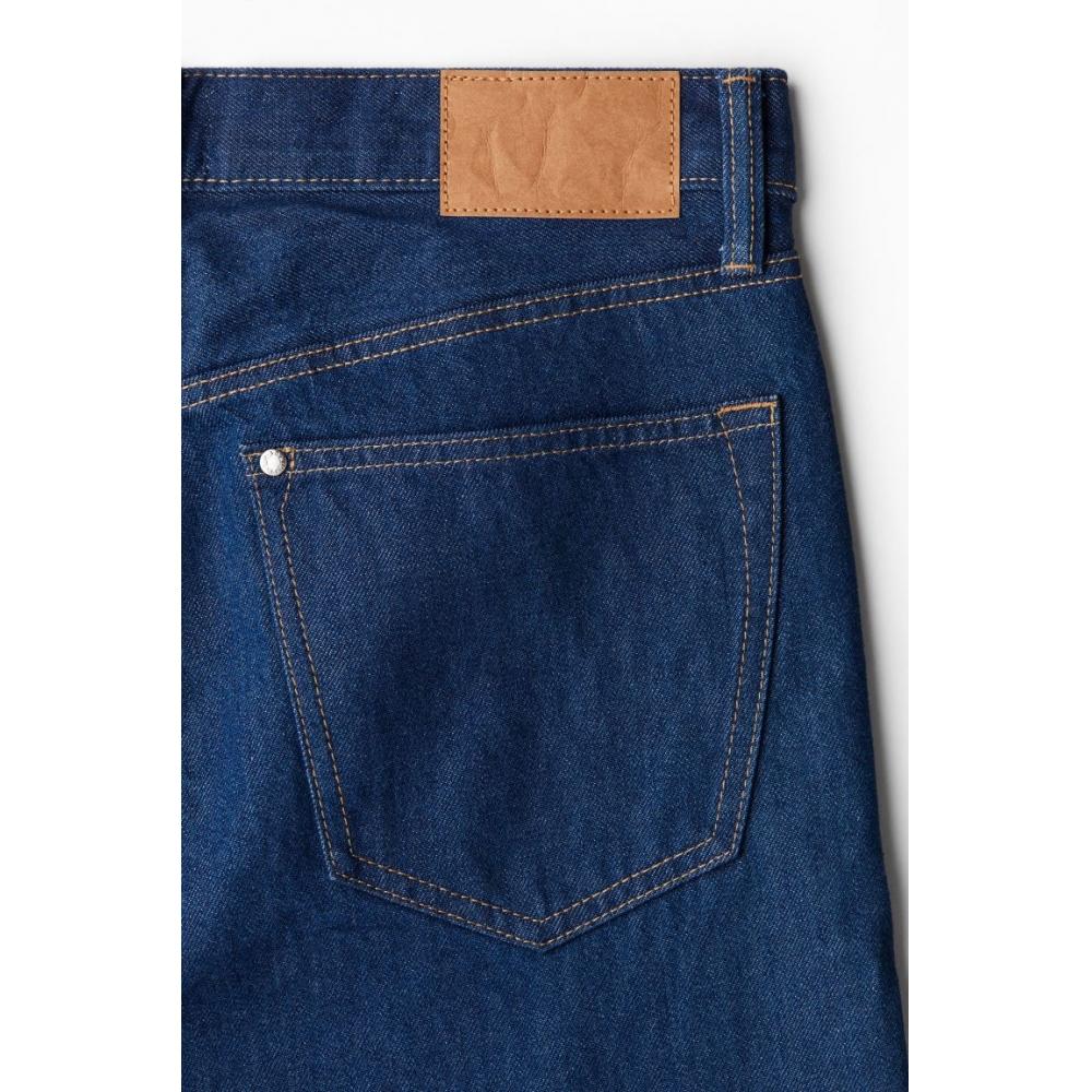 H M Relaxed Fit Jeans Dark deniM Blue