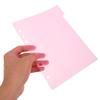 STOBOK A5 Index Divider Set of Paper Divider for Office x inches 6-Hole Cards, 2, Colorful, Plastic, Binders, Stationery, Supplies, Approx. 8.3 5.8