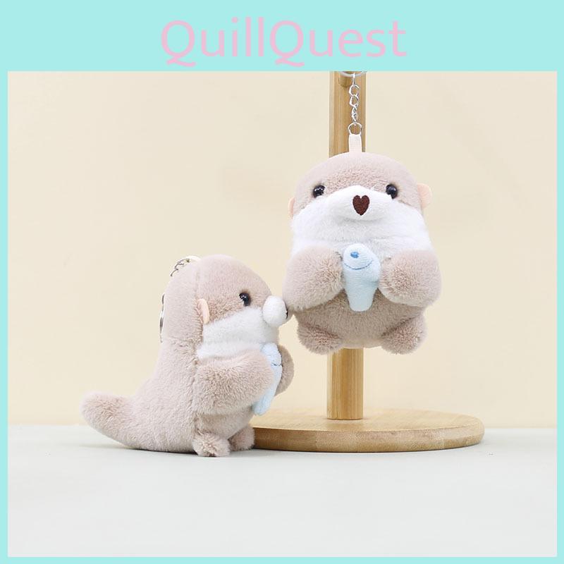 Charming Cuddly Sea Lion Plush Toy Keyring Cute Animal Character Keychain 11cm
