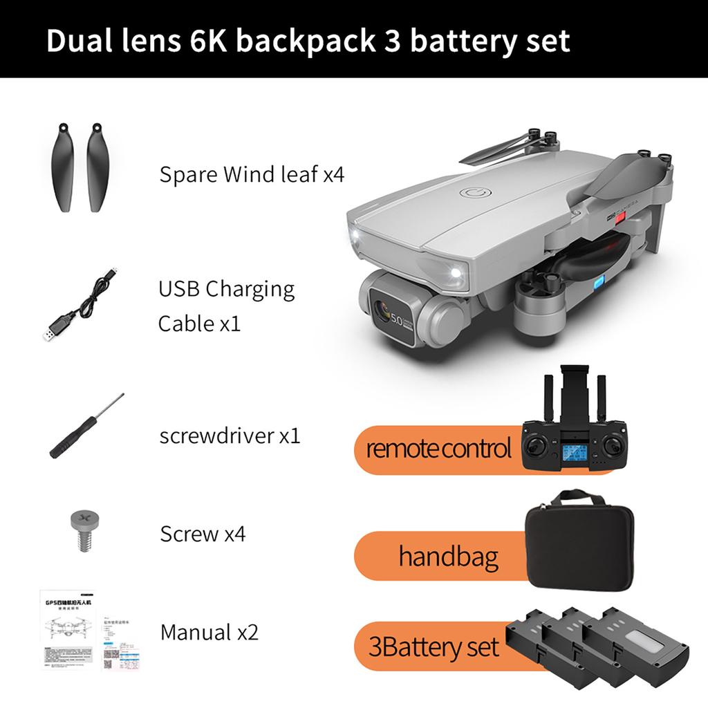 HJ188 Drone 6K HD Camera Wifi FPV Smart Selfie RC UAV Foldable Quadcopter