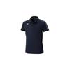 Training wear polo shirt, moisture-wicking, quick-drying, 32MAC176, unisex, deep navy, XL