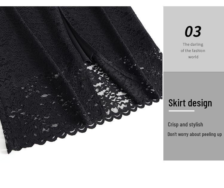 Women's High Waist Lace Midi Skirt - Spring 2026 Fashion