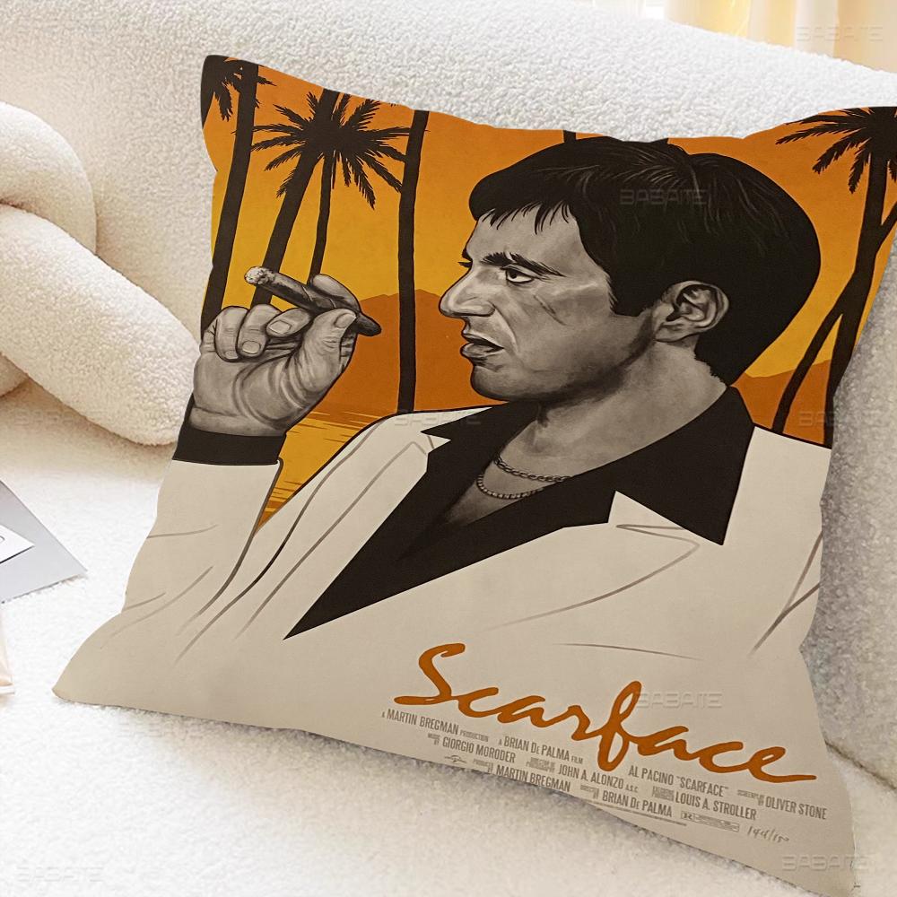 Movie S-scarface Personalized Pillow Cover Kids Bedroom Wild Party Decor Pillowcase Kid Birthday Shower Gift