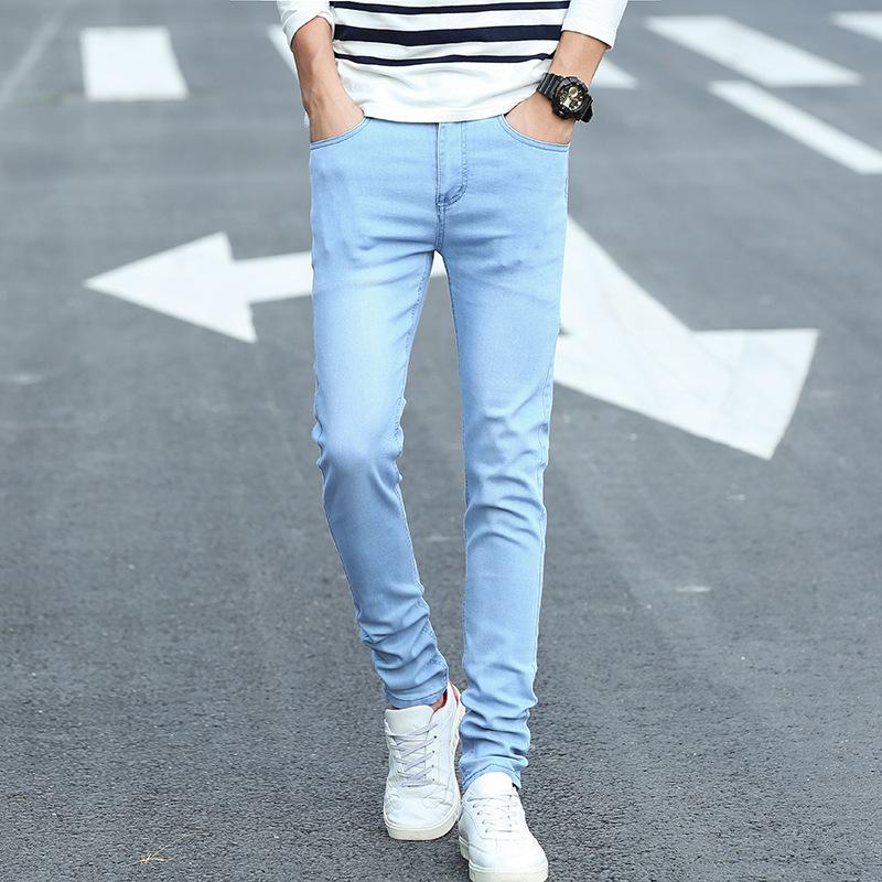 Slim-fit straight-leg jeans for men Summer new arrivals Trendy stretch versatile casual trousers Men's long pants