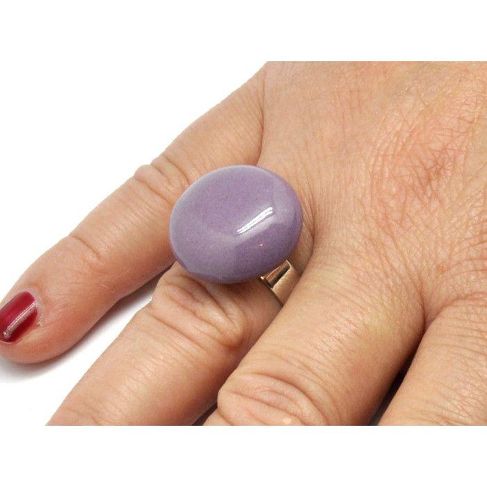 Bague céramique petit modèle Violet