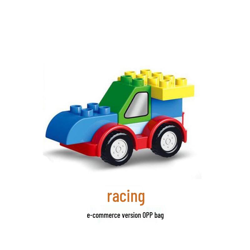 Compatible with LEGO Duplo: Versatile Engineering Cars & Creative Building Blocks - Educational Toy for Kids