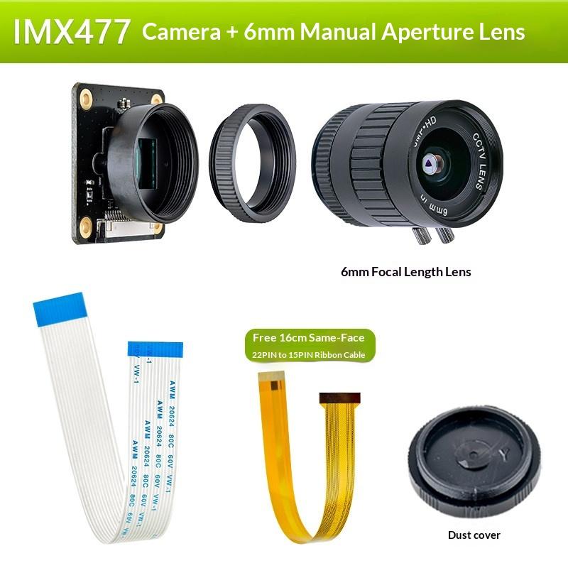 IMX477 12.3MP HQ Camera Module Global Shutter 4056x3040 for Raspberry Pi & Jetson Nano C/CS Mount Lens Optional