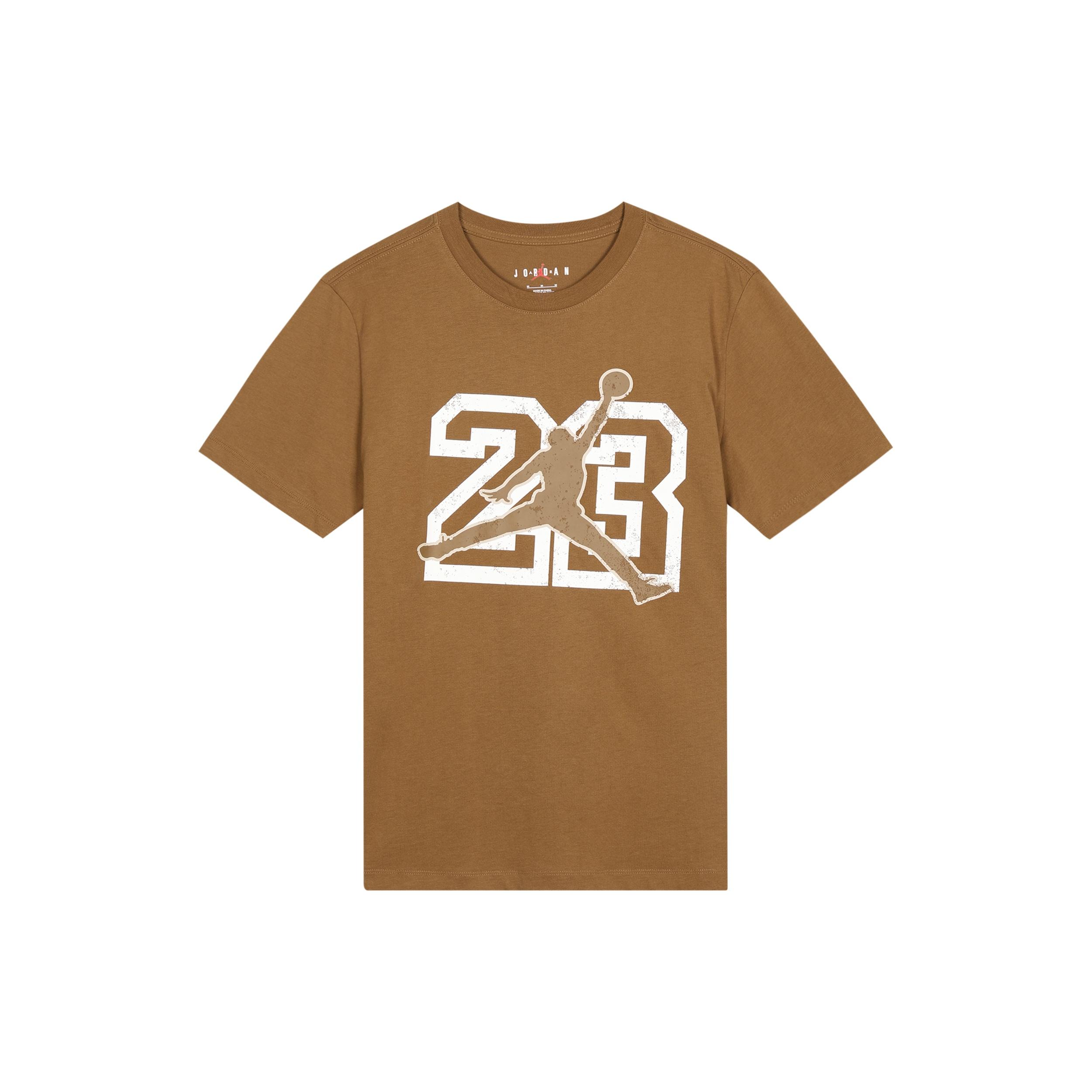 Air Jordan Flight Essentials Logo T-Shirt Brown Men s FB7395-281 S