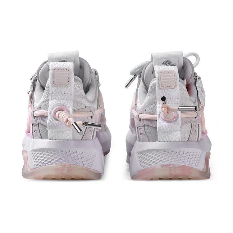 Li Ning Pan Gu Trek Cherry Blossom Collection Slip Resistant Abrasion Resistant Low top Casual Shoes Women's Pink AGLQ194-1