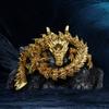 3D-gedruckte chinesische Drachenfigur mit beweglichen Gelenken, Golden Loong Figur, beweglich