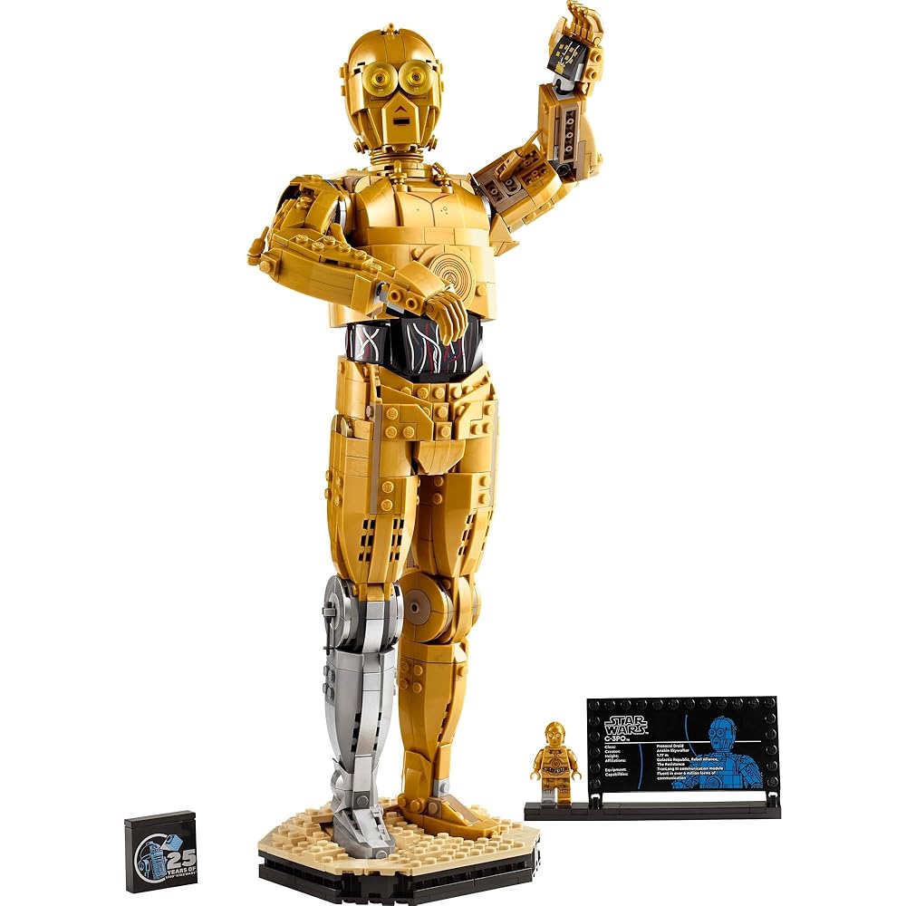 LEGO Star Wars C-3PO Building Toy 1138 Pieces Collectible Figure for Kids and Adults