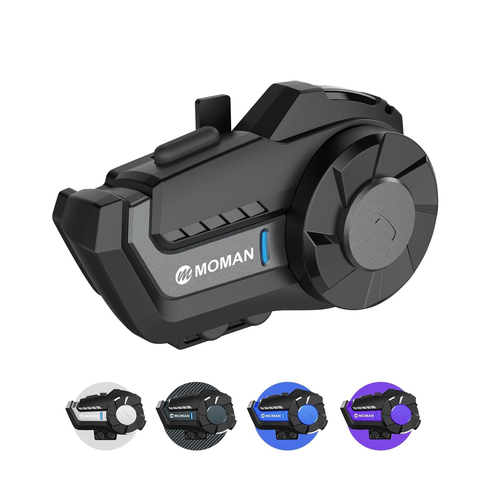 

Мотоциклетная гарнитура Incom, Moman H2 Pro, 1 гарнитура, 1000 ярдов (1000 м) Связь, Поддерживает 2 1 unit чёрный