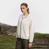 Fila Explore Fashion Minimalist Casual Outdoor Versatile Comfortable Loose Jacket Women Jackets Mother-Of-Pearl-White A11W617502FIV