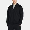 Under Armour Solid Color Casual Stand Collar Knitted Jacket Men Jacket Black 1383146-001