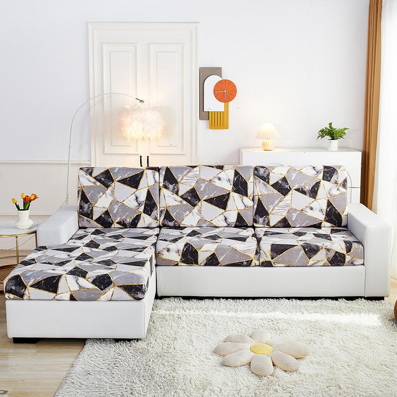 Stretch Sofa Seat Cushion Cover Furniture Protector Slipcover Sofa Covers for Living Room Soft Flexibility with Elastic Bottom