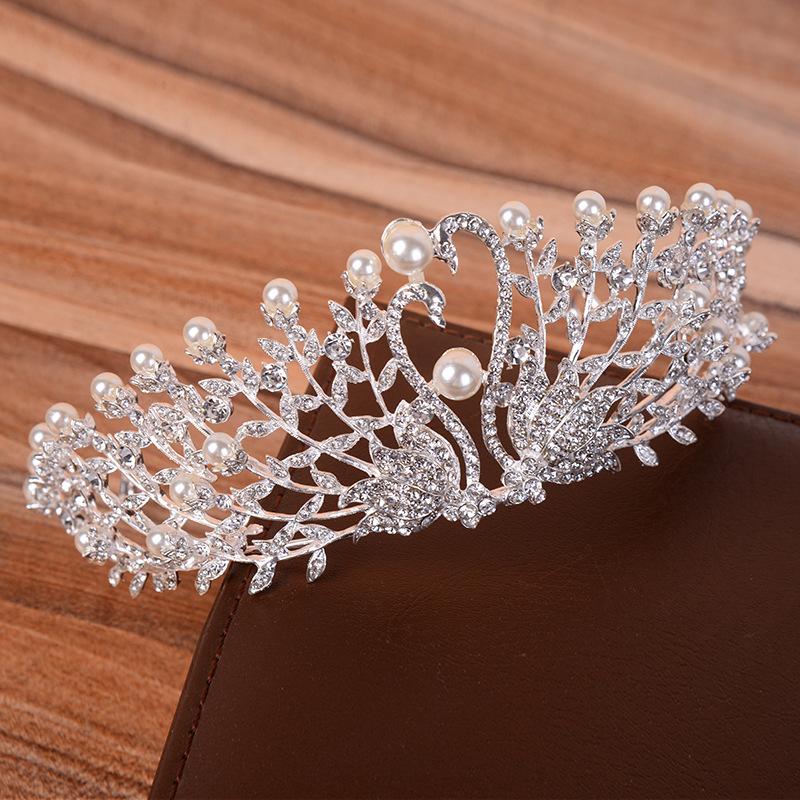 Koreanische Version der Perlenkrone Koreanischer Stil Waldstil Superfee Neue Braut Krone Hochzeit Hochzeitskleid Dinner-Stil