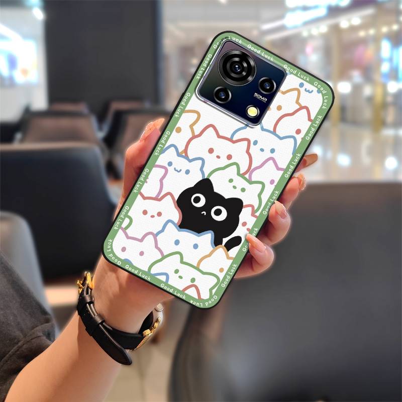 Strapazierfähige Niedliche Handyhülle Für ZTE Blade V50 Vita Cartoon Mode Design Graffiti Stoßfest Schützende Handytasche TPU
