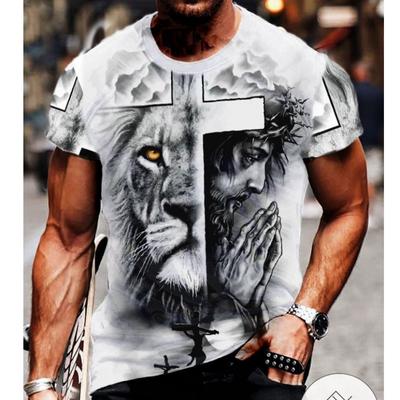 Summer Men's 3D Digital Printed Round Neck Short Sleeved T-shirt Plus Size Men's Sports T-Shirts Men’s