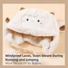 Soft Toddler's Sheep Plush Hat Thickened Cartoon Beanie Caps Cute Sheep Hat  Cold Weather Wear