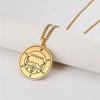  King Belial Sigil Demon Seal Necklace Stainless Steel Key of Solomon Pendant Necklaces Amulet Jewelry Gifts Wholesale
