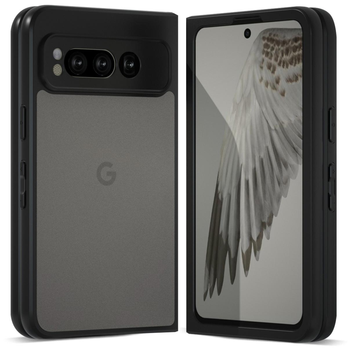 

IBMRS Чехол для Google Pixel Fold TPU+PC Двухслойный Противоударный Чехол для Телефона Matte Black