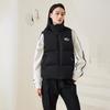Li Ning Sports Trend Series Solid Color Loose Stand Collar Zipper Winter Versatile Casual Cold Resistant Down Vest Women vest Black AMRU124-2