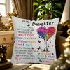 1 Pillowcase Gift, Mother And Daughter Gift, Mother'S Day-Machine Washable, Contemporary Style All Season Comfortable Pillow