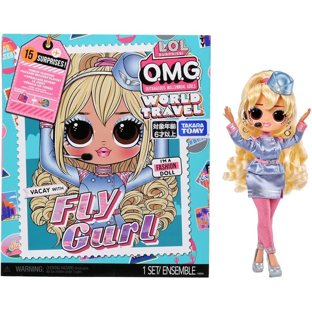 

L.O.L. Surprise O.M.G. World Travel Fly Girl Doll with Accessories 11.5 inches