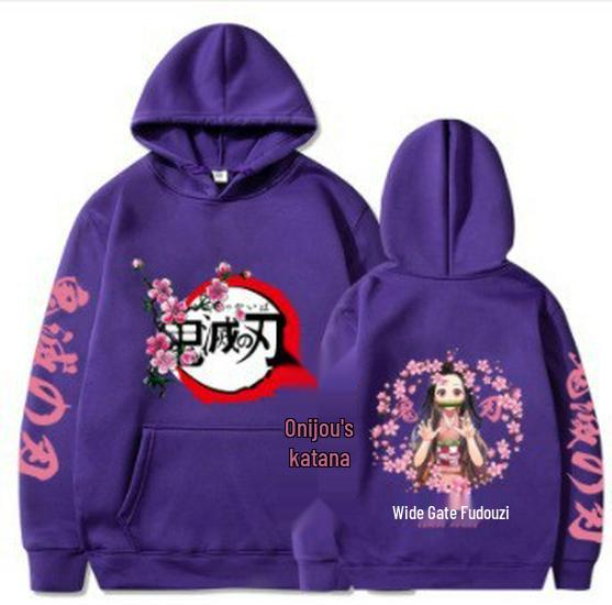 Demon Slayer Printed Unisex Hoodie Sweatshirt L