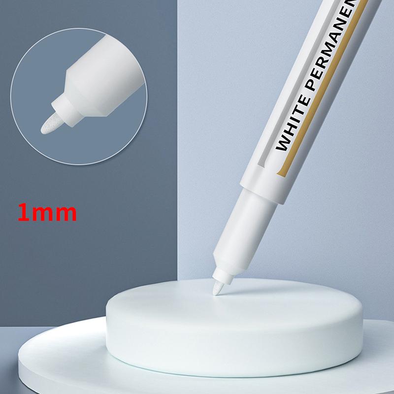 

Белые маркеры 1,0 мм масляные водостойкие белые гелевые ручки DIY граффити скетч маркеры канцелярские принадлежности для письма школьные принадлежности