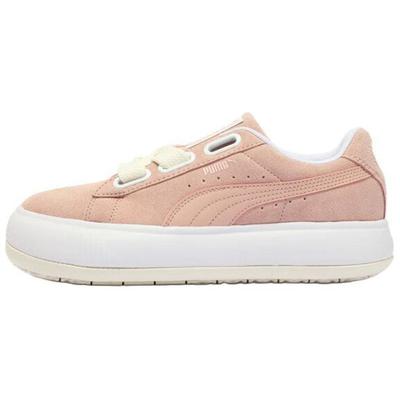 Suede Mayu Retro Thick Sole Low Top Sneakers Women Sneakers Pink White 387321-06