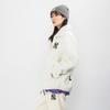 MLB Velvet Jackets Unisex Ivory White Lapel Thickened 3AJPF3016-50IVS