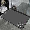 New Cat-first Two-piece Kitchen Mat Absorbent Quick-drying Diatom Mud Bath Mat Can Be Scrubable and Soil-resistant Mat