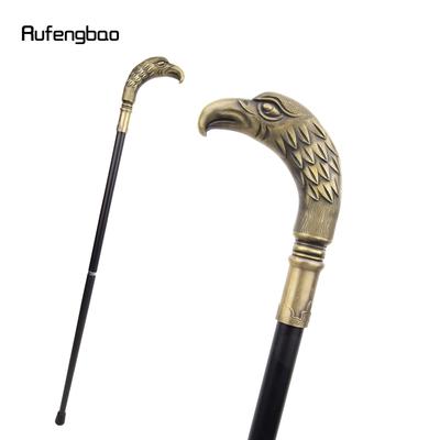 Kupferfarbener Langkopf-Adler, Luxus-Gehstock, Party-Mode, eleganter Gehstock, dekorativer Spazierstock-Knopf, Crosier, 90 cm