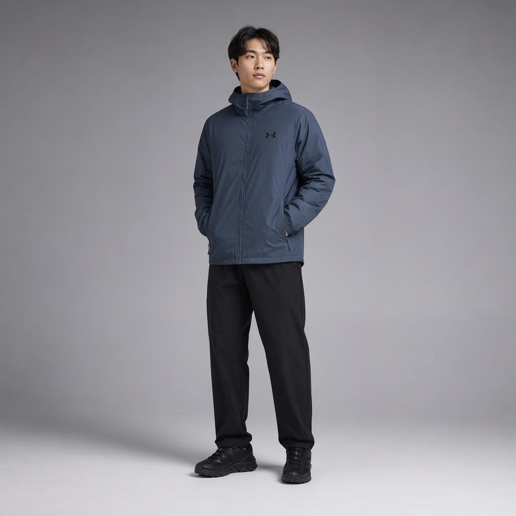 Under Armour Fitted Minimalist Warm Hooded Outdoor Jacket Men Jackets 1321439-044