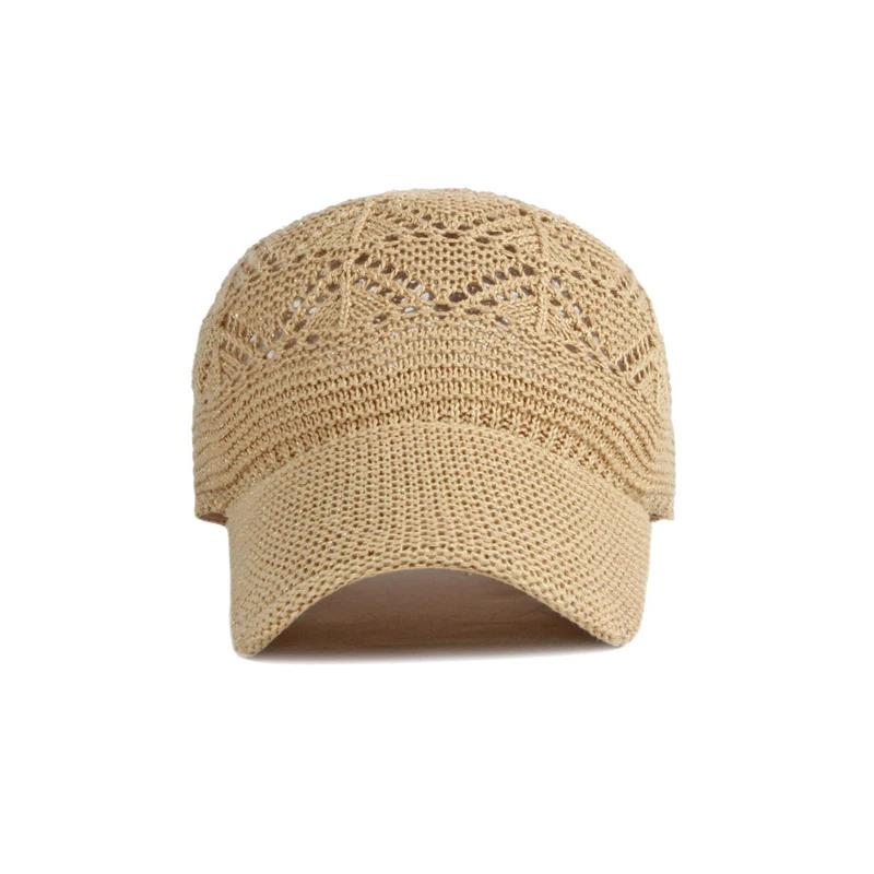Summer Women's Hollow Baseball Cap Breathable Knitting Caps Holiday Mesh Hats Bone Gorras Adjustable Cap Sun Hat Gorras Hombre