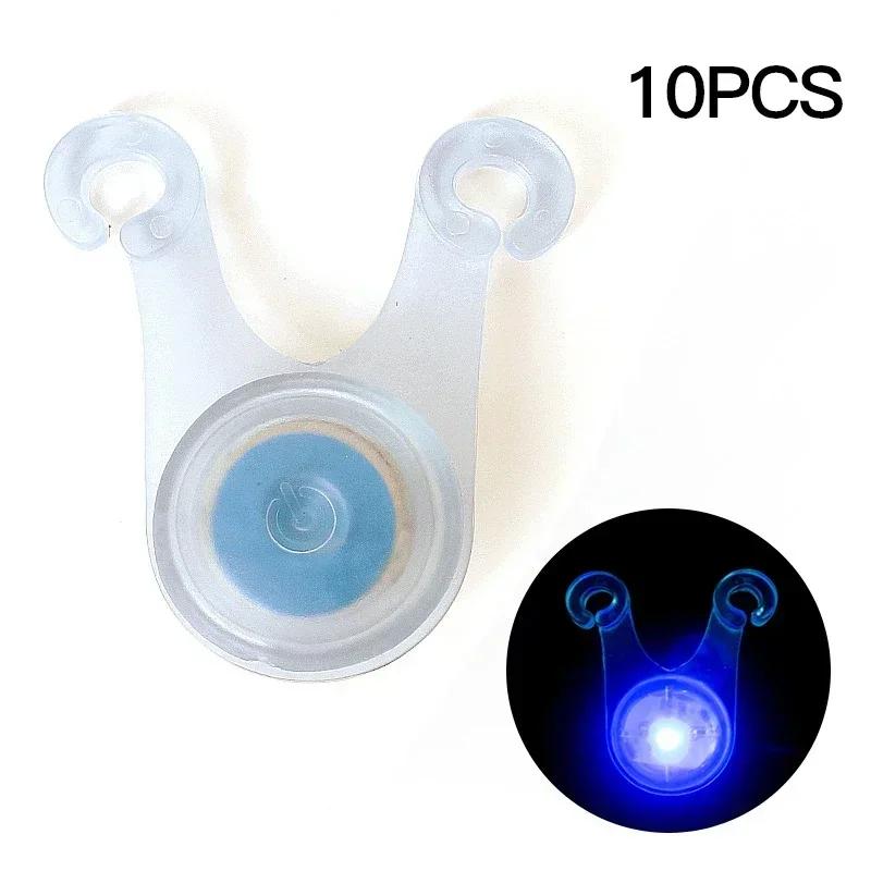 10pcs Tent String Rope Light Guard Hanging Lights Mini Flashlight LED Outdoor Camping Accessories Fishing Warning Safety Lamp