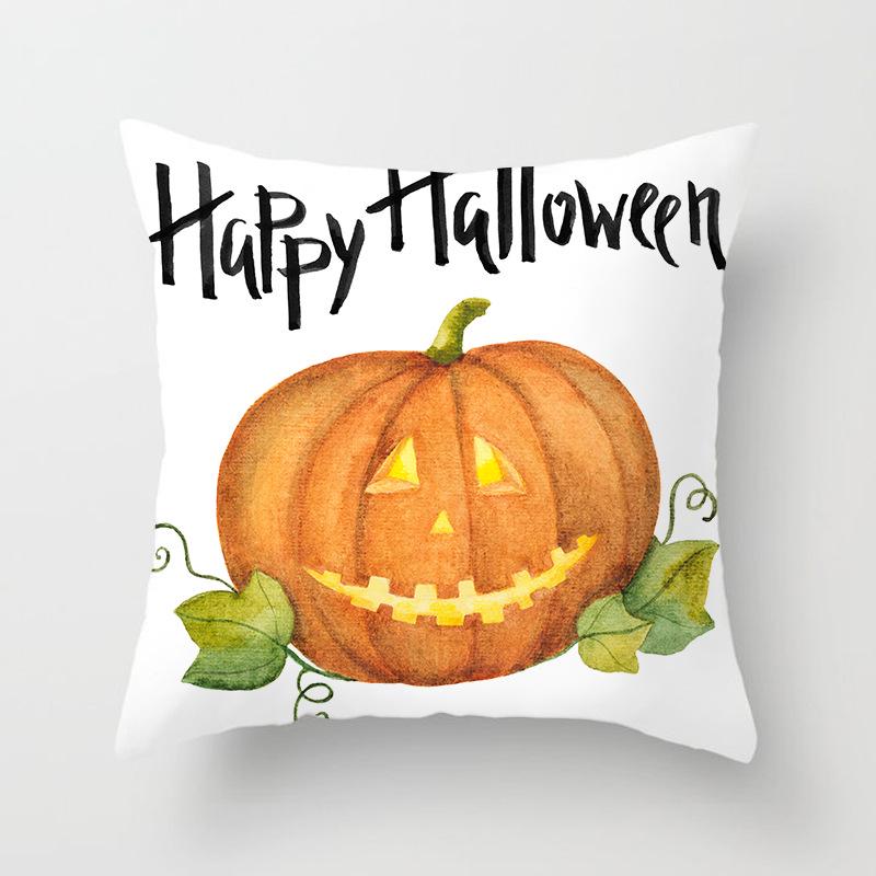 New Halloween Series Peach Leather Velvet Pillowcase Festive Decoration Home Sofa Pillow Cushion Cover