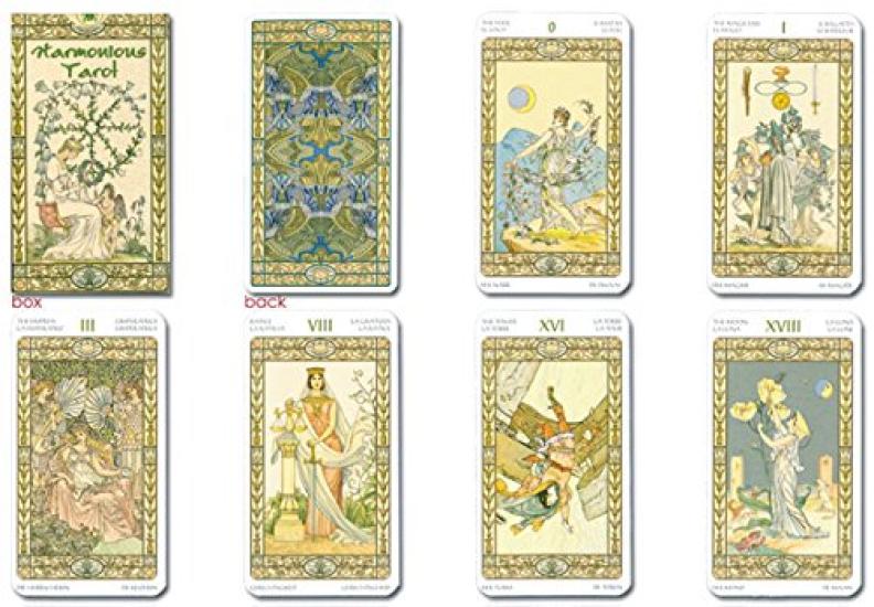 78 Tarot Fortune Telling Includes Japanese Booklet Art Nouveau Illustrations with Organic Curves and Fine Touches Cards, [Official Import] [Harmonious