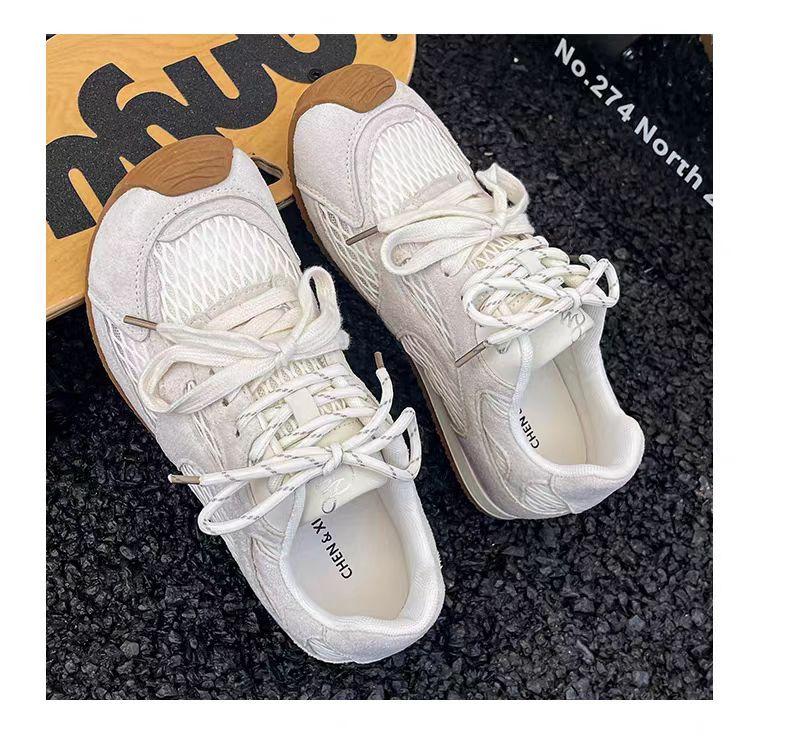 Versatile German training shoes women's autumn 2025 new fishing net breathable sports and leisure shoes women's super fire mesh sports shoes