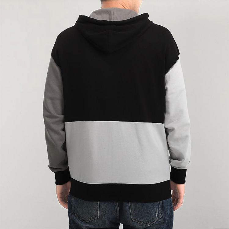 Puma Colorblock Logo Full Zip Hooded Jacket Men Jackets Black Grey 530712-01