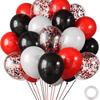 30-Piece Colorful Metal Sequin Balloon Set for Birthday Parties and Ceremonies