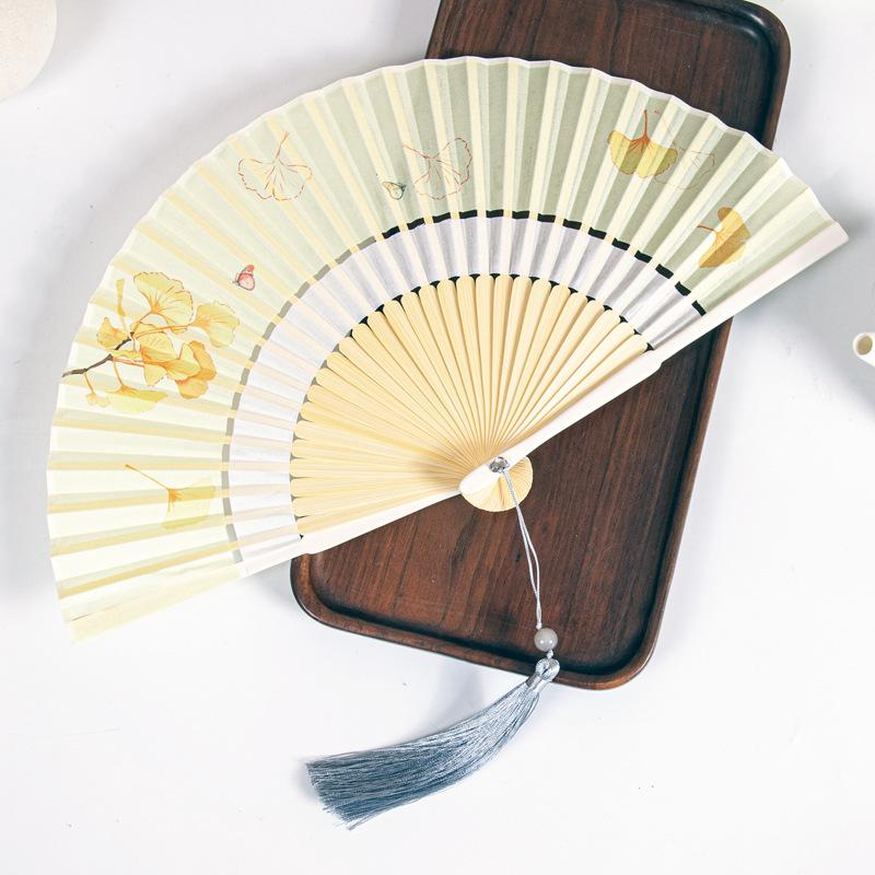 Gradient Cheongsam Style Hanfu Dance Folding Fan