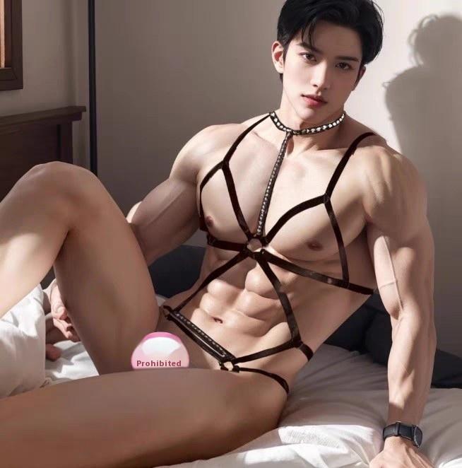 Loubei Men's Special Sex Underwear Bondage Onesie Sexy Pure Men Cosplay Maid Uniform
