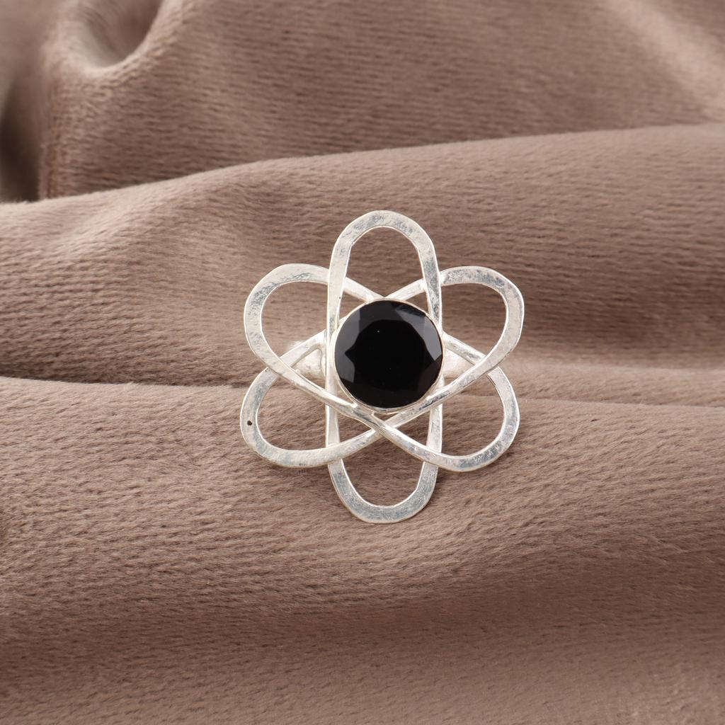 Black Onyx Gemstone Jewelry, 925 Solid Sterling Silver Ring, Handmade Attractive Silver AAA+ Ring, Gift For Love