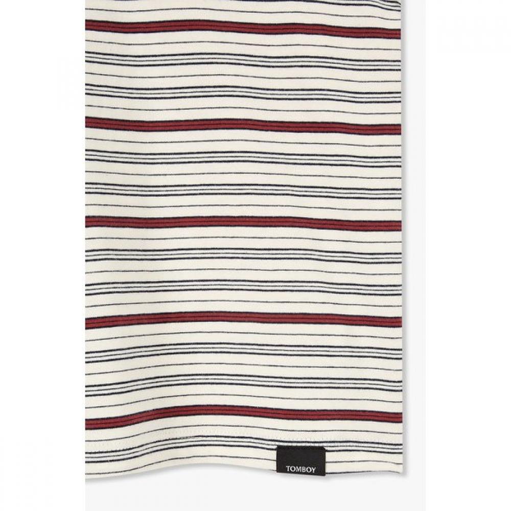 STUDIO TOMBOY MulTi STripe Crop T shirT 9176222991ar