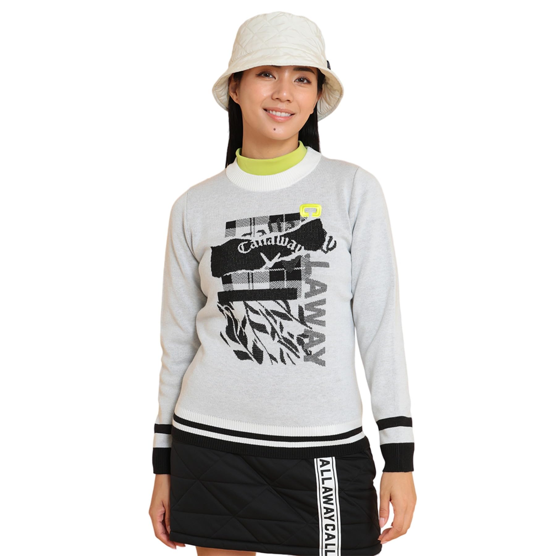 

Callaway Crew Neck Sweater Golf C24218204 Women s Collage-Print / / 1030_White