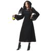 Cosplay new adult female halloween cos demon witch costume cosplay long black dress set