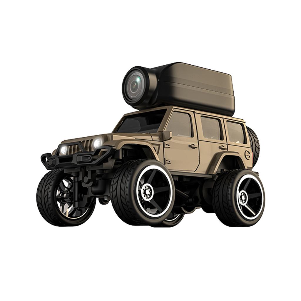 1:64 Alloy RC Crawler Car with 480P Camera, WiFi APP Control, Gravity Sensing, Auto Demo, Control, Lights, Photo/Video, 2.4GHz Remote Cont