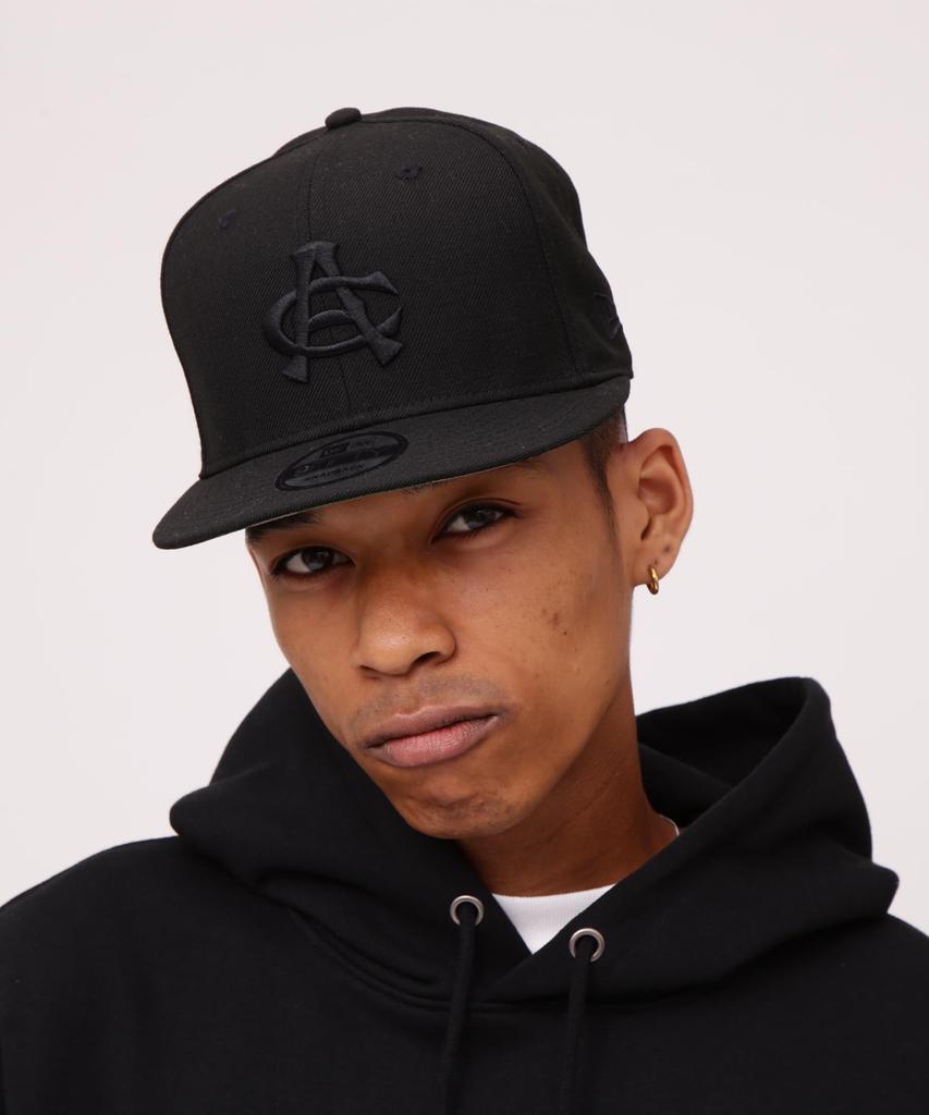 AVIREX x NEW ERA 9FIFTY SNAP BACK CAP TYPE F AC, Men's, 011, Black, 783-4174003